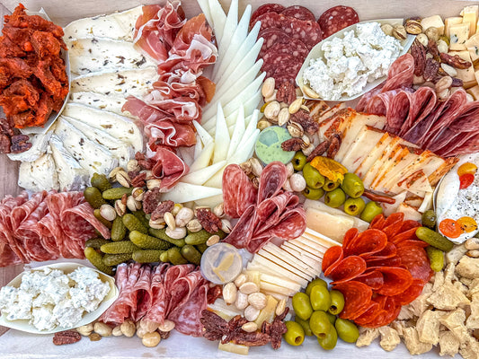 Poker Night Cheese and Charcuterie Board