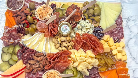 Poker Night Cheese and Charcuterie Board